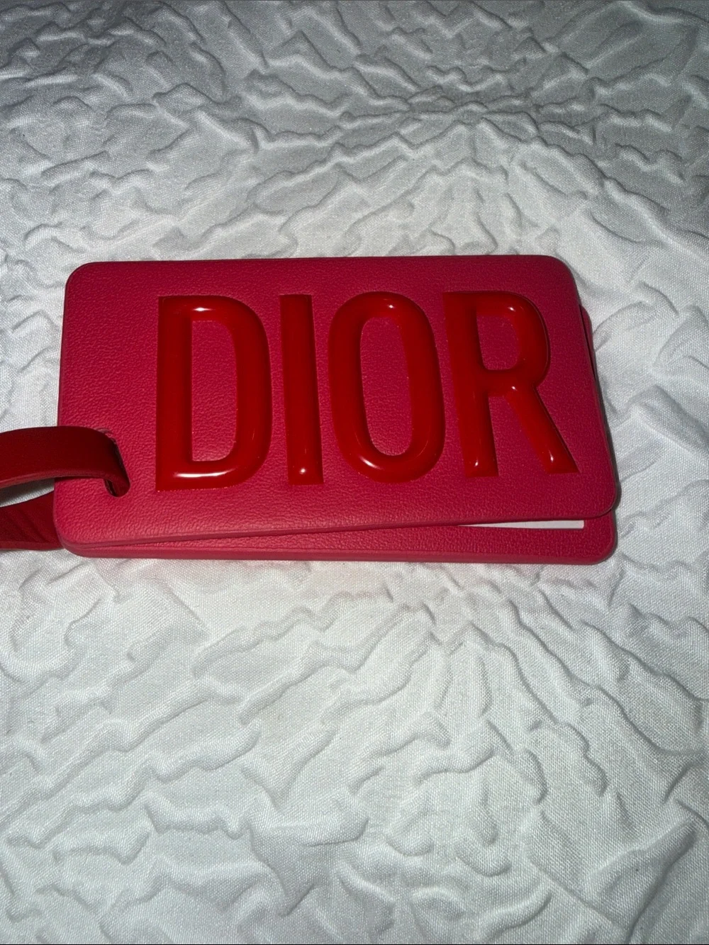 Dior Hot Pink Travel Luggage Tag